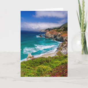 Kusten av Big Sur, Kalifornien Kort