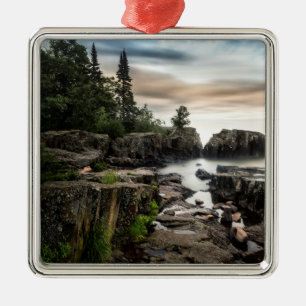 Kusten av Lake Superior Minnesota Julgransprydnad Metall