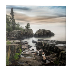 Kusten av Lake Superior Minnesota Kakelplatta