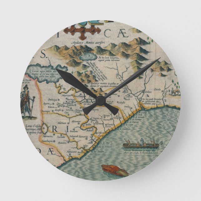 Kusten av North Carolina, specificerar av den Rund Klocka (Framsida)