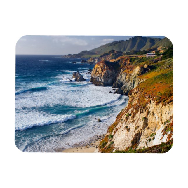 Kusten | Big Sur, Kalifornien Magnet (Horisontell)