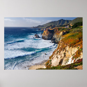 Kusten   Big Sur, Kalifornien Poster