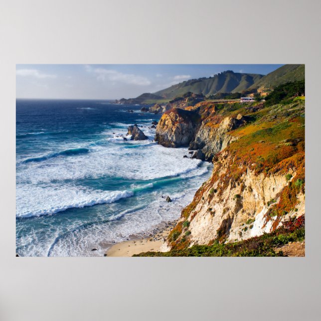 Kusten | Big Sur, Kalifornien Poster (Framsidan)