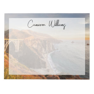 Kusten Bixby Bridge, Big Sur California Anteckningsblock