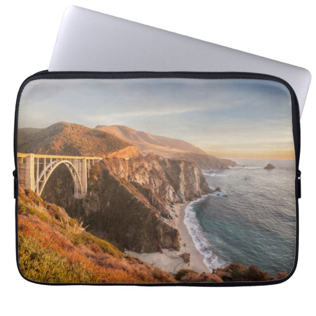 Kusten | Bixby Bridge, Big Sur California Laptop Fodral (Framsidan)
