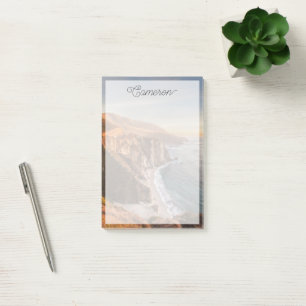 Kusten Bixby Bridge, Big Sur California Post-it Block