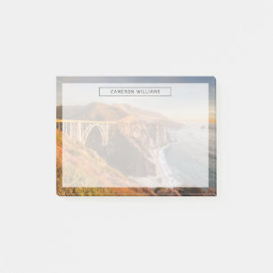 Kusten Bixby Bridge, Big Sur California Post-it Block