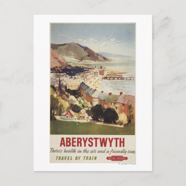 Kusten British Railways flyg Poster Vykort (Framsida)