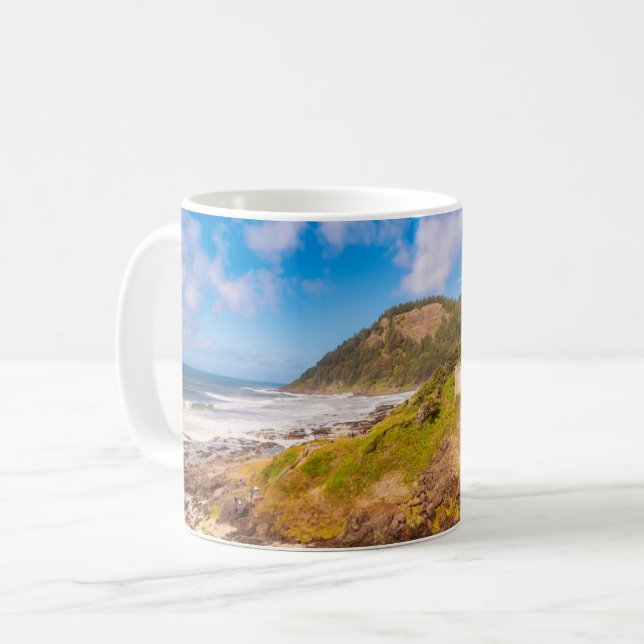 Kusten | Cooks Chasm, Yachats, Oregon Kaffemugg (Framsida vänster)