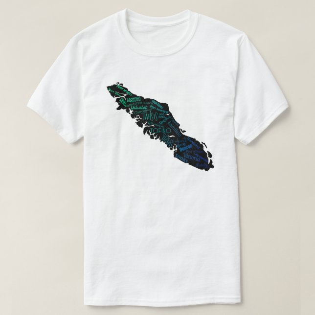 Kusten design för Vancouver Island Väster T Shirt (Design framsida)