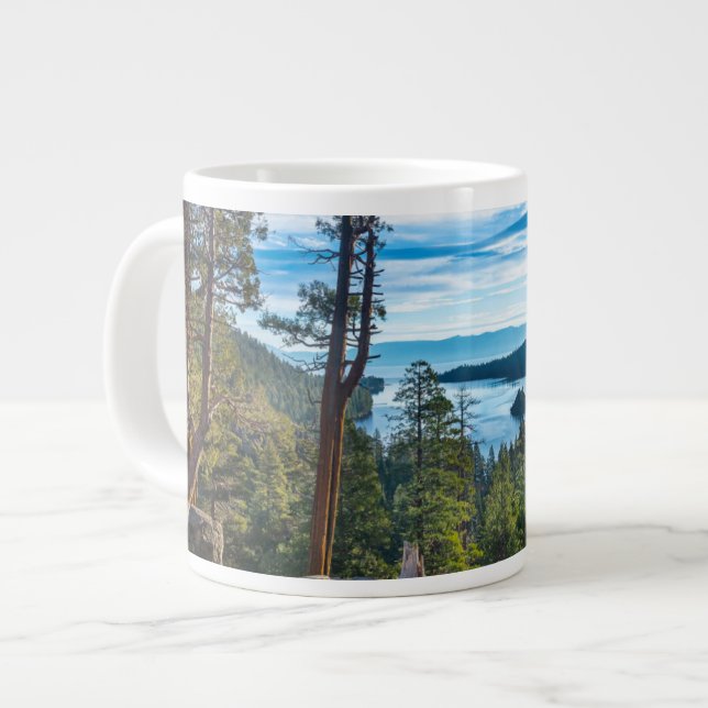 Kusten | Emerald Bay, Sjö Tahoe, Kalifornien Jumbo Mugg (Framsida vänster)