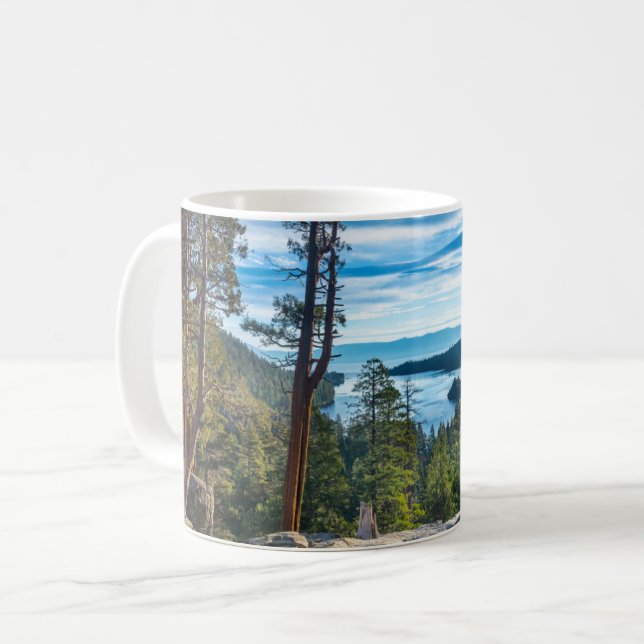 Kusten | Emerald Bay, Sjö Tahoe, Kalifornien Kaffemugg (Framsida vänster)