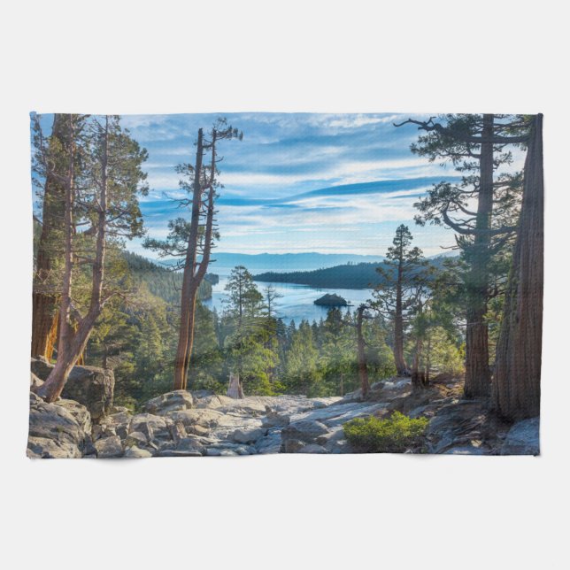 Kusten | Emerald Bay, Sjö Tahoe, Kalifornien Kökshandduk (Horisontell)