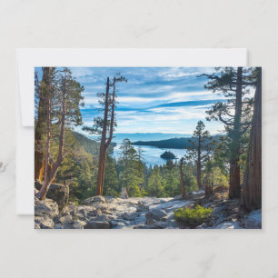 Kusten   Emerald Bay, Sjö Tahoe, Kalifornien Tack Kort