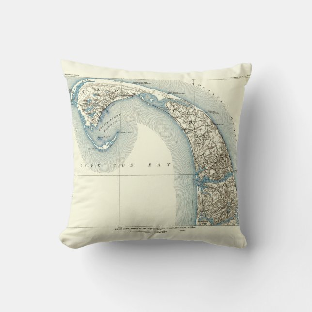 Kusten fodrar Provincetown Truro och Wellfleet Kudde (Framsida)