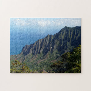 Kusten för Na Pali på det Kauai pussel