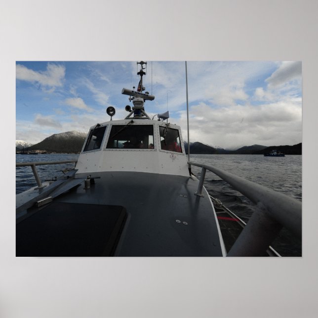 Kusten Guard 41-fots livbåtar för motorcyklar Poster (Framsidan)