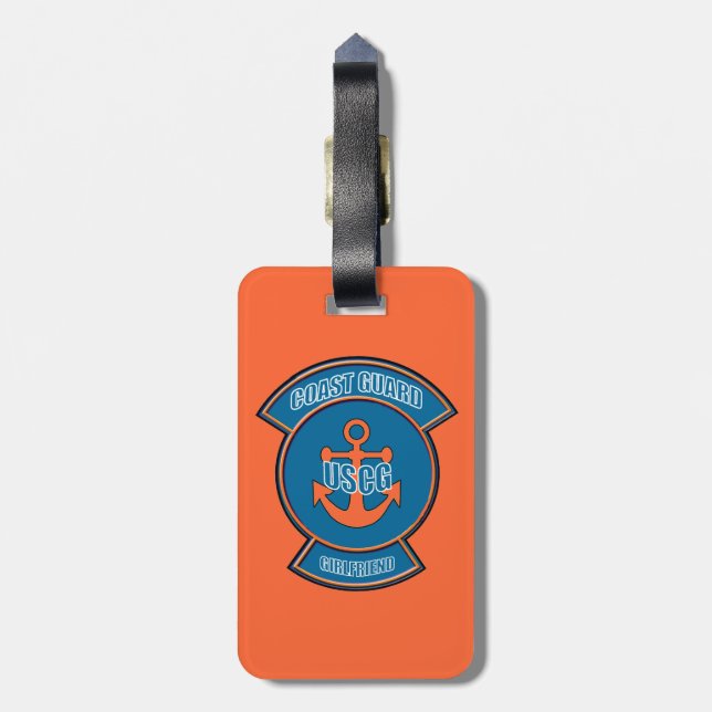Kusten Guard Anchor Girlkompis Luggage Tag Bagagebricka (Baksidan Lodrät)