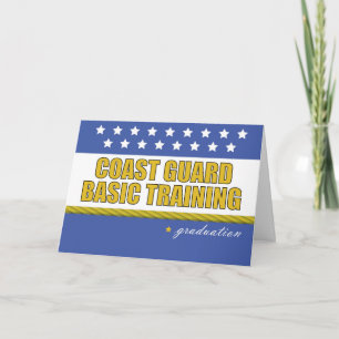 Kusten Guard Basic Training Studenten Gratulerar Kort