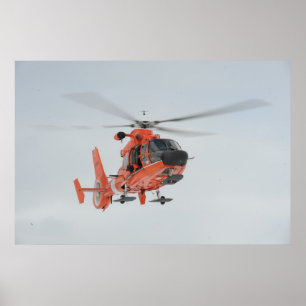 Kusten Guard HH-65-delfinhelikopter Poster