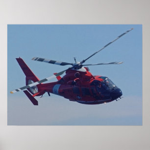 Kusten Guard HH-65B-delfinhelikopter Poster