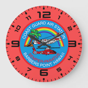 Kusten Guard Luft Barbers Point Hawaii Stor Klocka