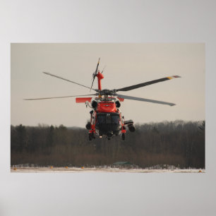 Kusten Guard MH-60 Jayhawk Helicopter Poster