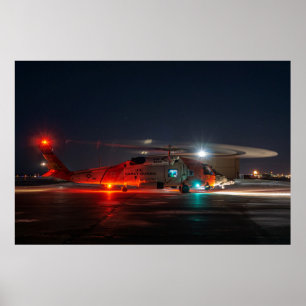 Kusten Guard MH-60 Jayhawk Helicopter Poster