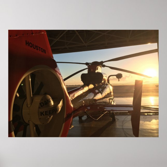 Kusten Guard MH-65D-delfinhelikopter Poster (Framsidan)