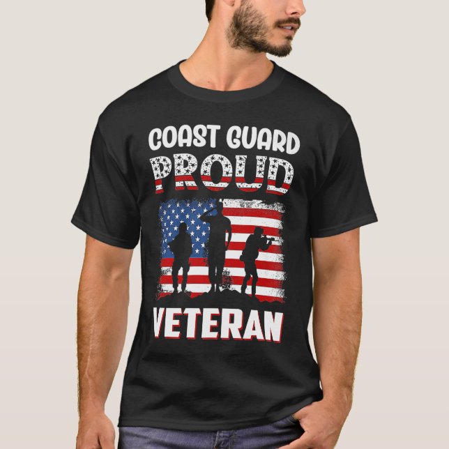 Kusten Guard Proud Veteran T Shirt (Framsida)