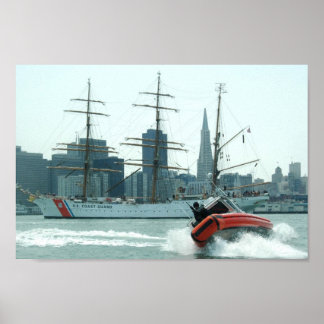 Kusten Guard Response Boat & Cutter Eagle Poster