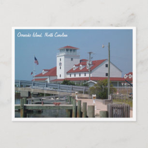 Kusten Guard Station Ocracoke Island NC Vykort