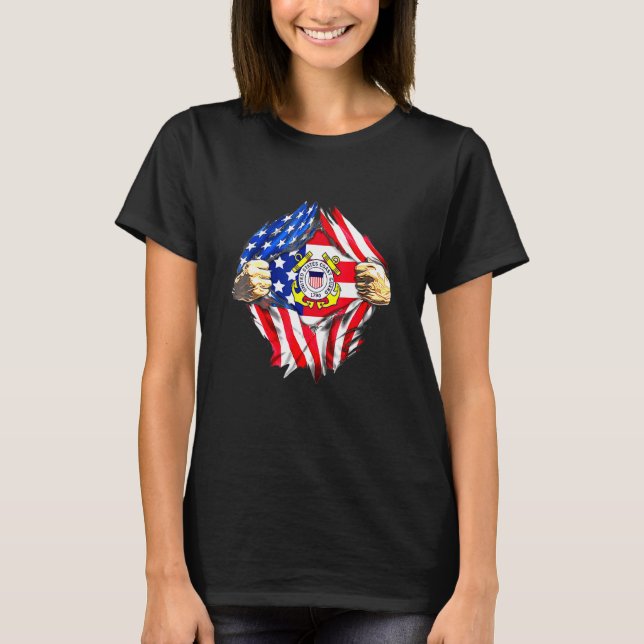 Kusten Guard Us Flat T Shirt (Framsida)