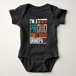 Kusten Guard Veteran Grandfather Patriot US Flagga T Shirt