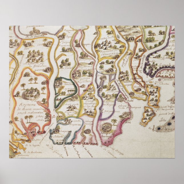 Kusten i Afrika och Gambia | 1622 Poster (Framsidan)