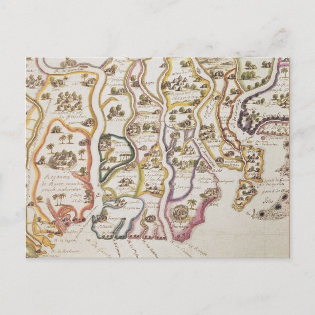 Kusten i Afrika och Gambia | 1622 Vykort (Framsida)