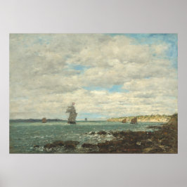 Kusten i Bretagne - Eugène Boudin Fine Art Poster