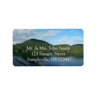 Kusten i British Columbia i Scenia Canada Adressetikett