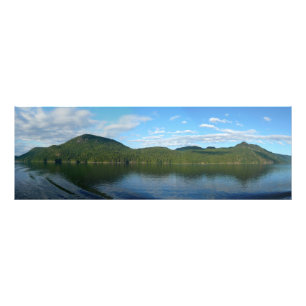 Kusten i British Columbia i Scenia Canada Fototryck
