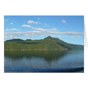 Kusten i British Columbia i Scenia Canada Hälsningskort