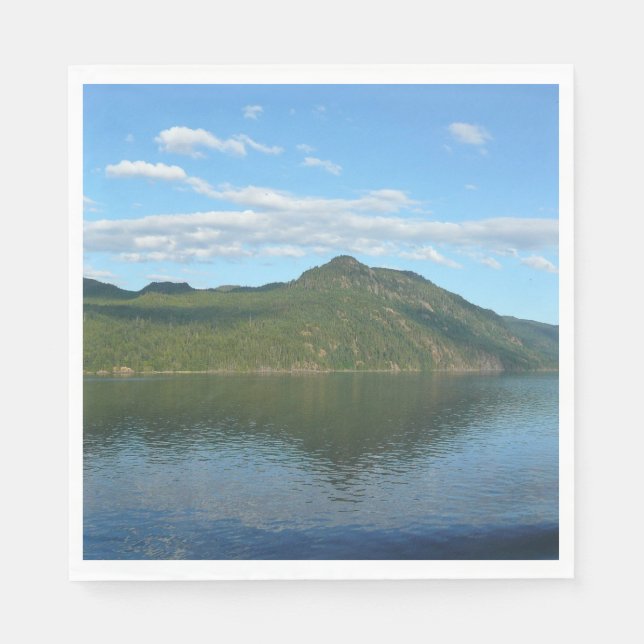 Kusten i British Columbia i Scenia Canada Pappersservett (Framsidan)