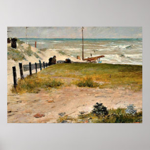 Kusten i Holland, William Merritt Chase art Poster