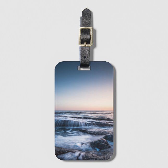 Kusten i Lofoten-Norgen Bagagebricka (Framsida vertikal)