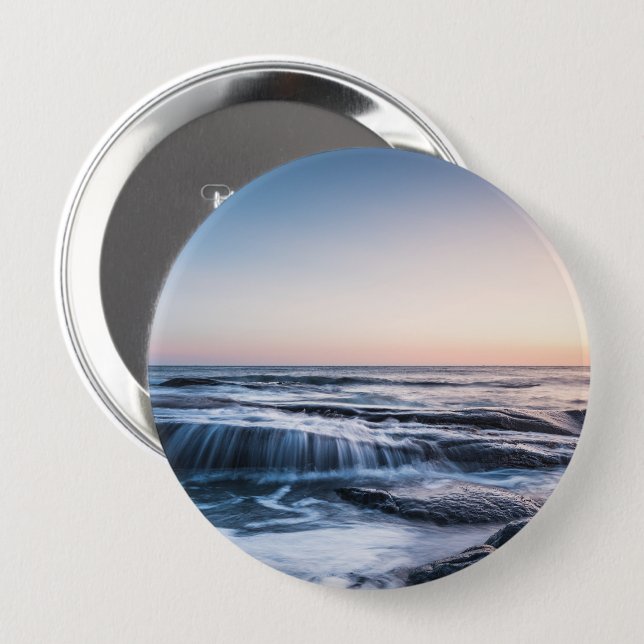 Kusten i Lofoten-Norgen Knapp (Framsida & baksida)