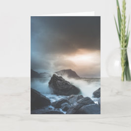 Kusten i Norge Sjölandskap Photo Kort