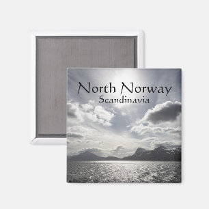 Kusten i Norgens liggande foto Magnet