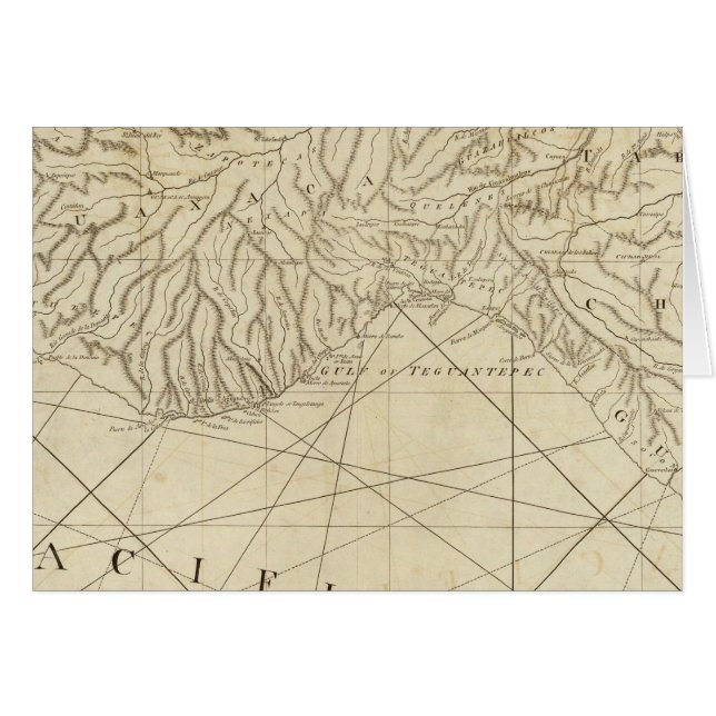 Kusten i Nya Spanien från Neuva Hälsningskort (Framsidan Horizontal)