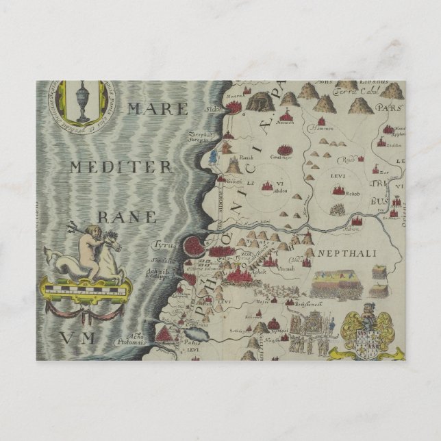 Kusten i Phoenicia Vykort (Framsida)