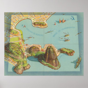 Kusten i Rio de Janeiro Poster