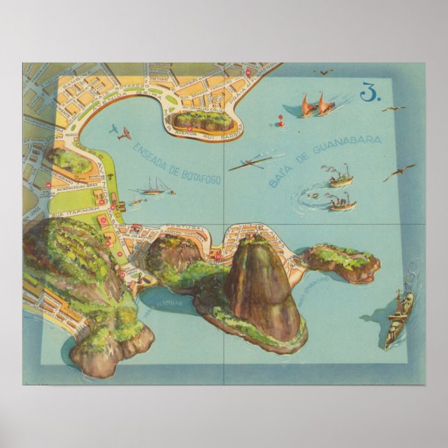 Kusten i Rio de Janeiro Poster (Framsidan)